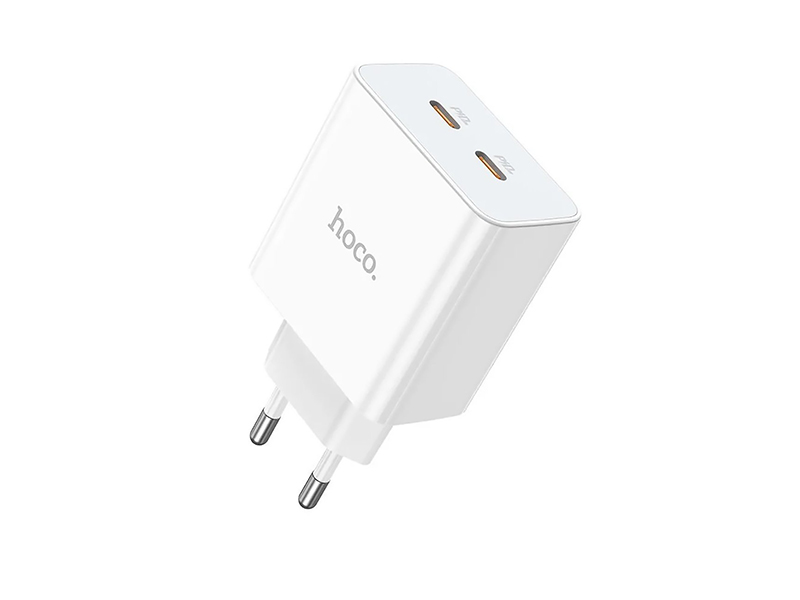 Зарядное устройство Hoco C108A Leader 2xUSB-C 3А PD35W QC3.0 White 6931474784438