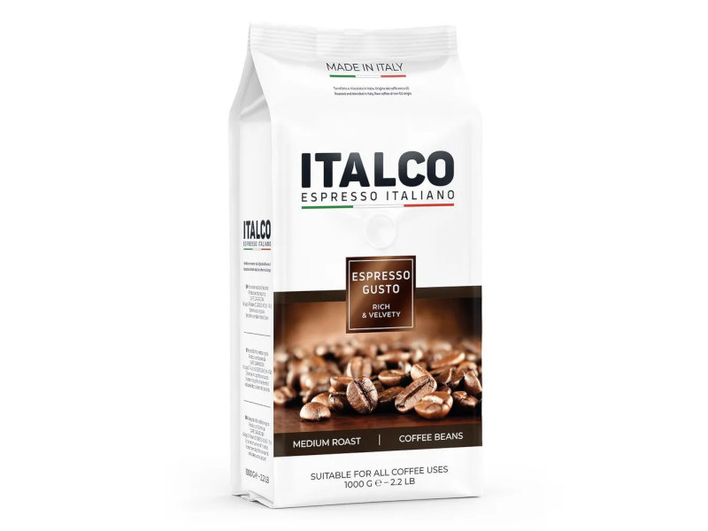 Кофе молотый, в зернах  Pleer Кофе в зернах Italco Espresso Gusto 1kg