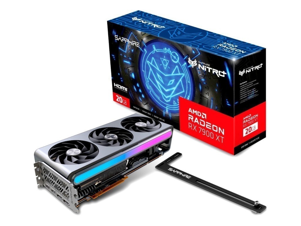 Видеокарта Sapphire Nitro+ AMD Radeon RX 7900 XT Gaming OC Vapor-X 2220Mhz PCI-E 20480Mb 20000Mhz 320 bit 2xDP 2xHDMI 11323-01-40G