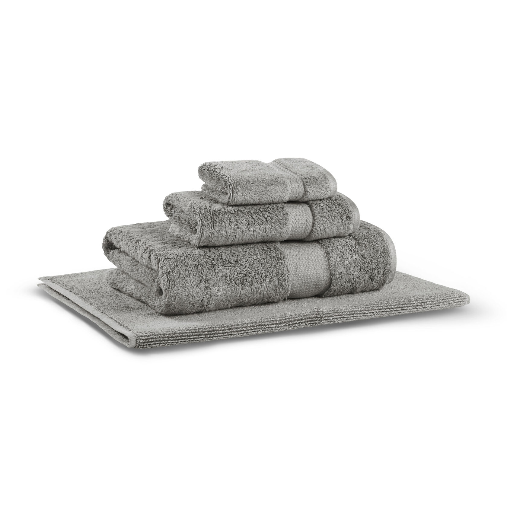 Полотенца  Home Only Fancy Towel - Серый металлик - 76х142