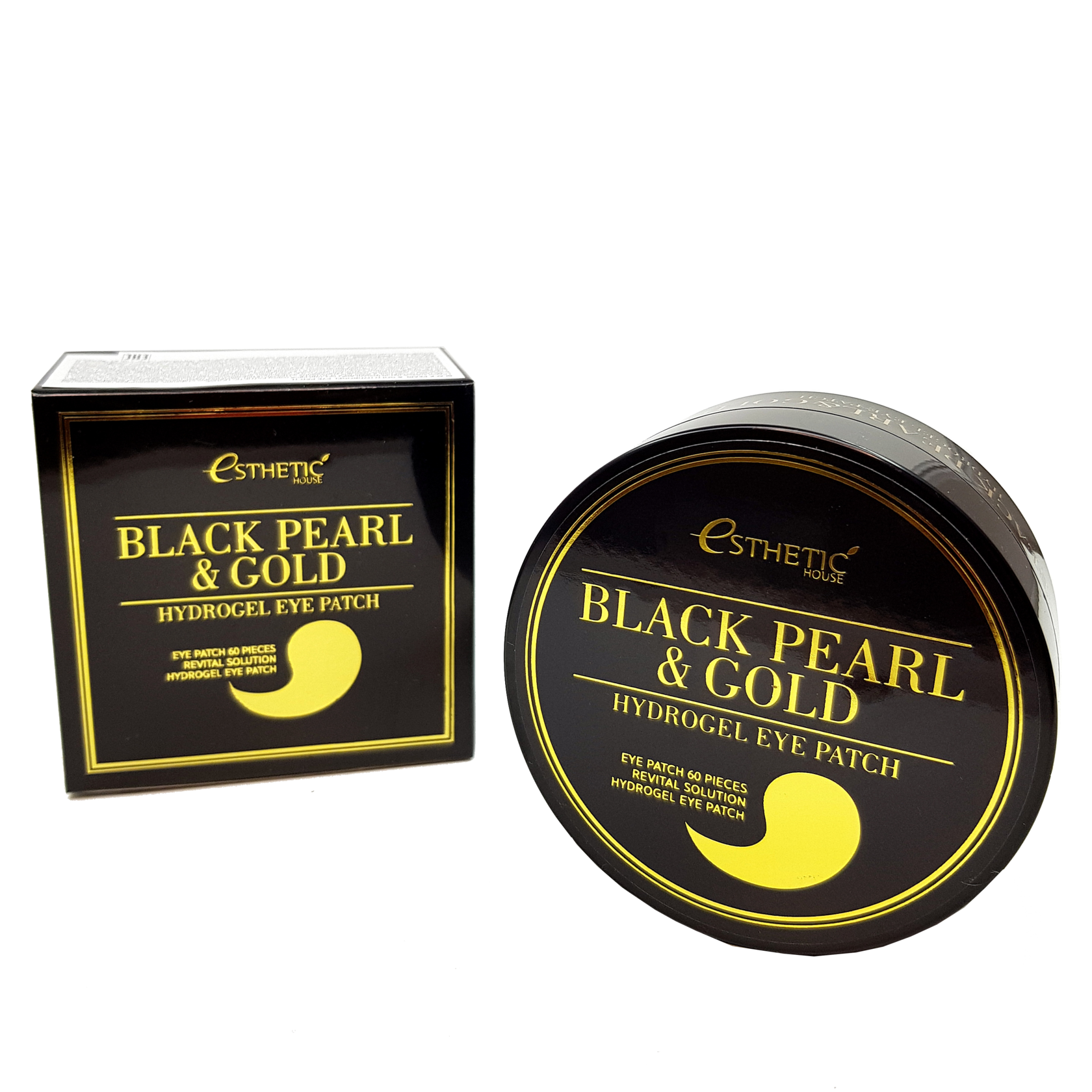 Esthetic House Black Pearl & Gold Hydrogel Eyepatch