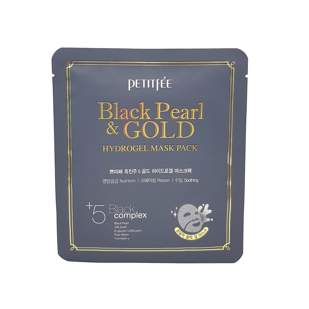 PETITFEE Black Pearl&Gold Hydrogel Mask Pack