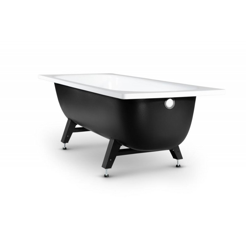  Ванна ВИЗ REIMAR 160x70x40cм с опорной подставкой (ОР-61205), без ранта, белая орхидея (R-64901)