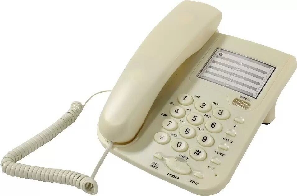  Проводной телефон Вектор 555/06 IVORY