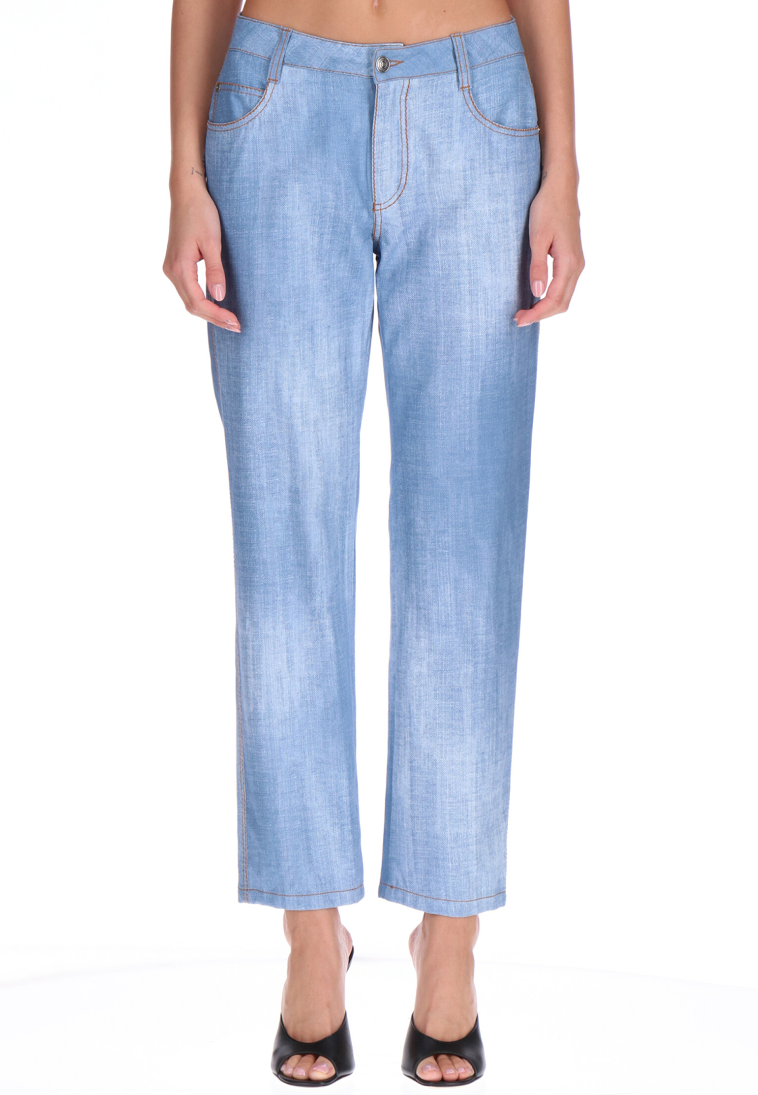 Укороченные  Elyts Джинсы ERMANNO SCERVINO