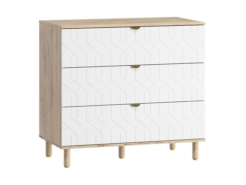 Комоды, буфеты и тумбы  ReRooms Комод Теджонс-3 Deco Milk