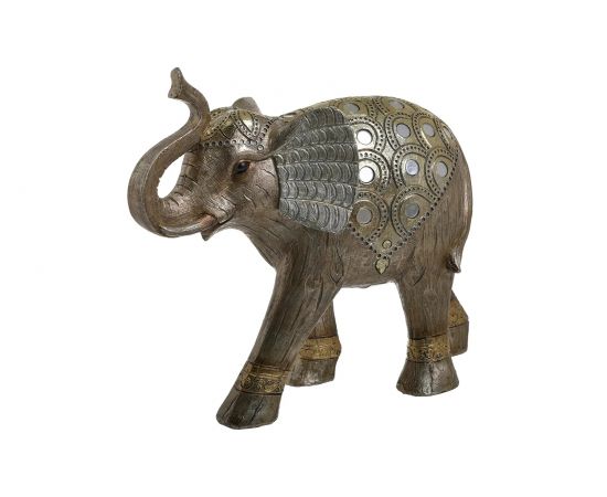 Декор настольный слон (золотистый, 32)