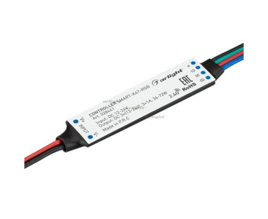 Контроллеры для лент Контроллер SMART-K47-RGB (12-24V, 3x1A, 2.4G)