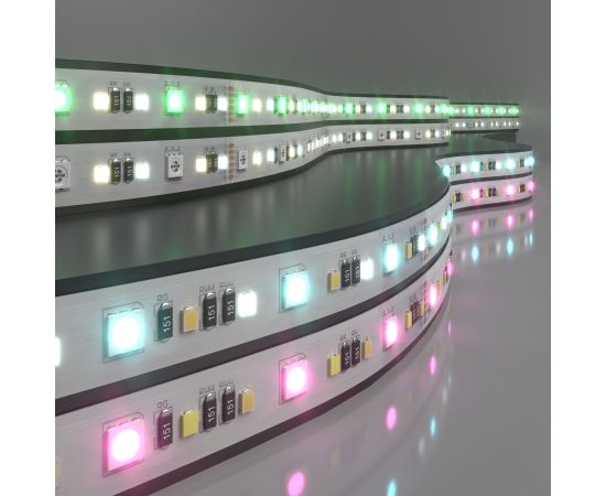 Светодиодная лента Лента светодиодная 24V 16W 90Led 5050+2835+2835 IP20 MIX RGB/теплый белый/холодный белый, 5м