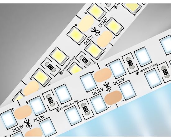 Светодиодная лента двухрядная 2835 240Led, 24W m, 12V IP20 6500K 5m Ambrella Light GS