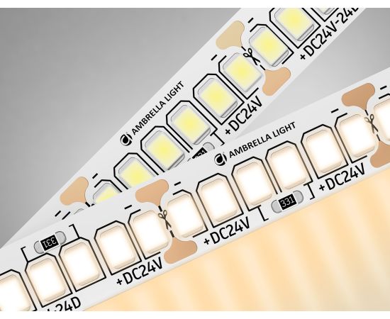 Светодиодная лента 2835 240Led, 20W m, 24V IP20 3000K 5m Ambrella Light GS