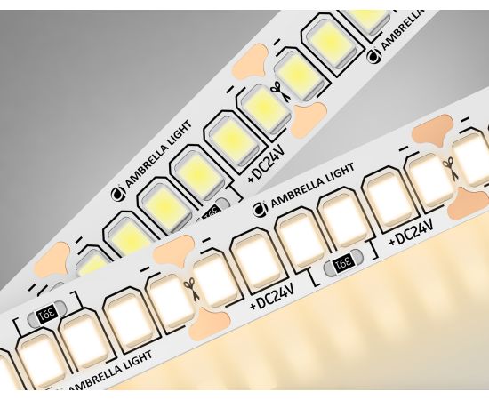 Светодиодная лента 2835 240Led, 18W m, 24V IP20 3000K 5m Ambrella Light GS