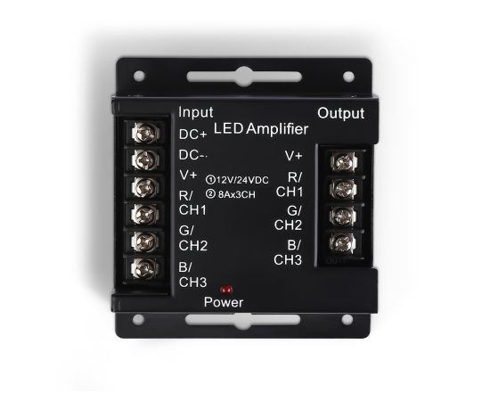 Контроллеры для лент Усилитель для светодиодных лент RGB 24A 12V 288W/ 24V 576W GS11801 Ambrella Light GS