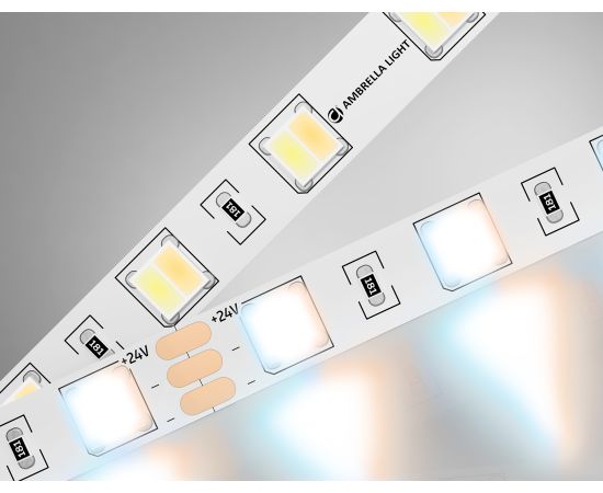 Светодиодная лента 5050 60Led, 14W m, 24V IP20 CCT 3000-6500 Ambrella Light GS