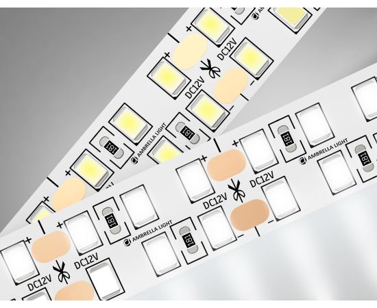 Светодиодная лента двухрядная 2835 240Led, 19.2W m, 12V IP20 4500K 5m Ambrella Light GS