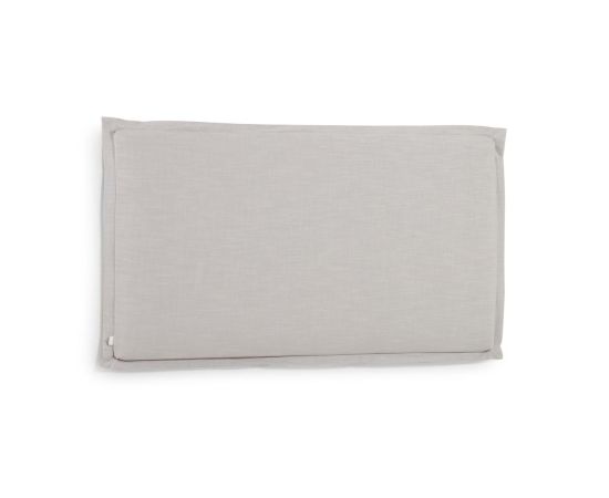 Изголовье из льняной ткани серого цвета Tanit со съемным чехлом 206 x 106 см
