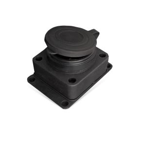 Розетка настенная, заземление, каучук, 16А, 250В, IP44, евро