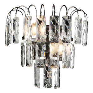 Бра Символ Света CC2464/2W CH, Е27, 60 Вт, хром, хрусталь