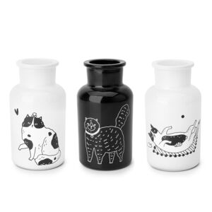 Ваза Cats, 12.8 см, стекло, в ассортименте