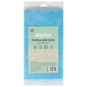 Тряпка для пола Домовой, 50х60 см, вискоза, в ассортименте