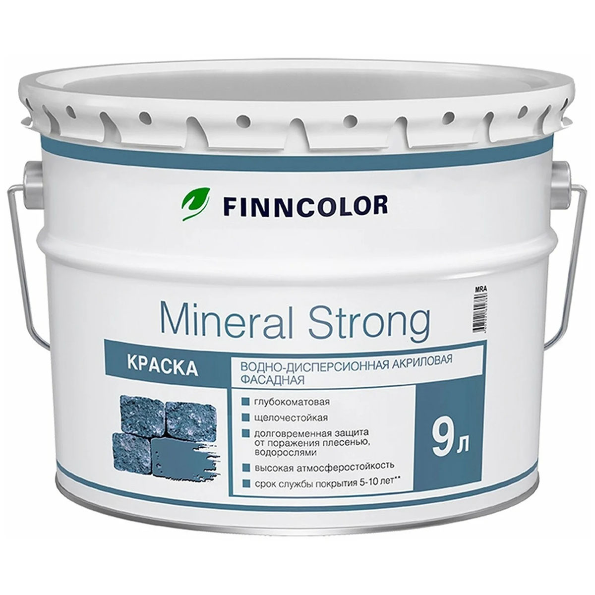 для минеральных поверхностей  Тиккурила mineral Strong 9 л матовый                   A (белая, светлые тона)