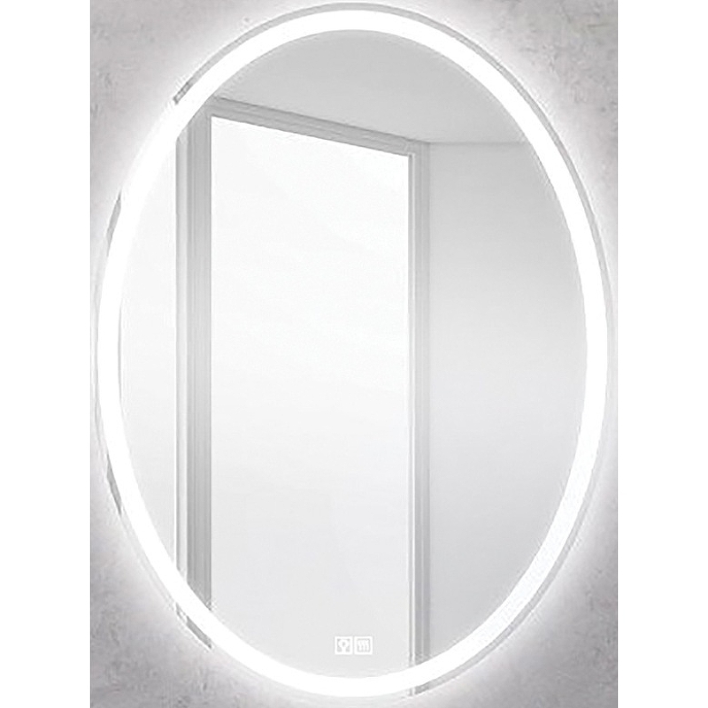 Зеркало BelBagno SPC-VST-600-800-LED-TCH-WARM 60 см, с подсветкой, подогревом и сенсорным выключателем