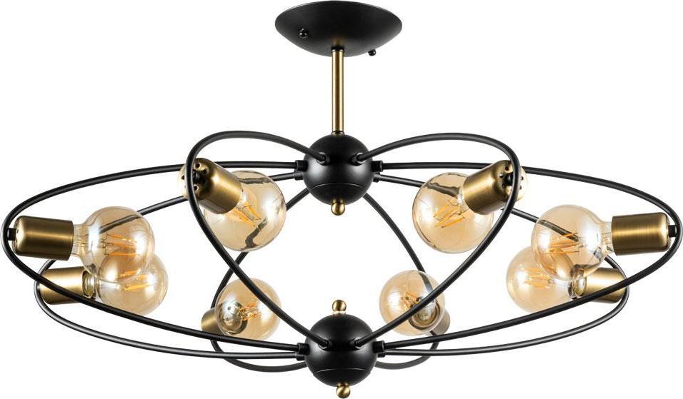 Люстры на штанге  Топ Сантехника Потолочная люстра Arte Lamp Glasgow A1963PL-8BK