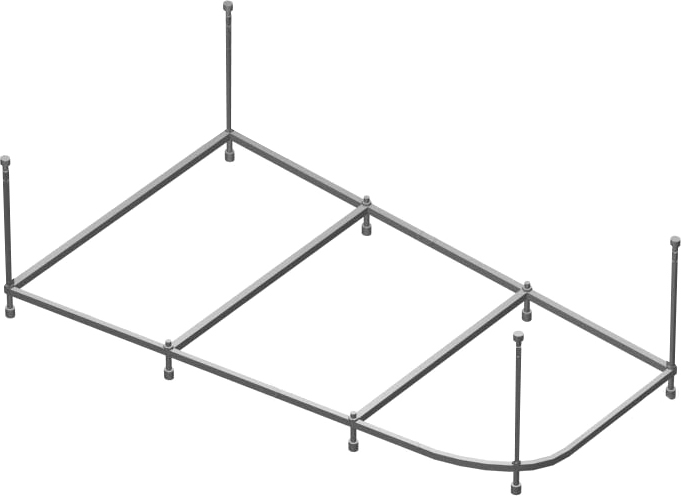 Комплектующие  Топ Сантехника Каркас для ванны Riho Geta 170 усиленный