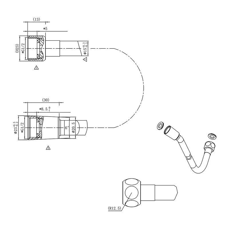 Чугунная ванна Delice Biove 170x75 DLR220509R с ручками, белый