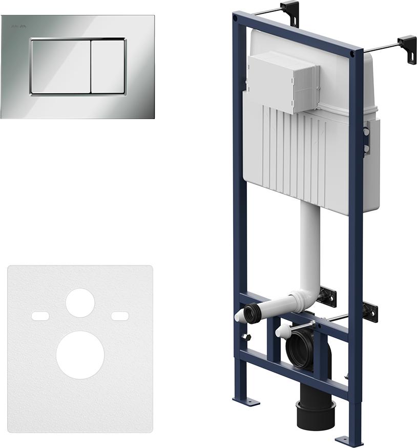 Инсталляции для унитазов Инсталляция AM.PM Pro С I012707.0251 для унитаза с клавишей смыва хром глянцевый