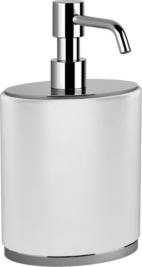 Дозатор для жидкого мыла Gessi Ovale 25339#031, хром / белый