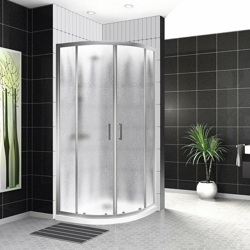 Душевой уголок BelBagno UNO-195-R-2-100-CH-CR 100x100, профиль хром, стекло шиншилла