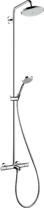 Душевая стойка Hansgrohe Croma 220 Showerpipe 27223000 с термостатом, хром