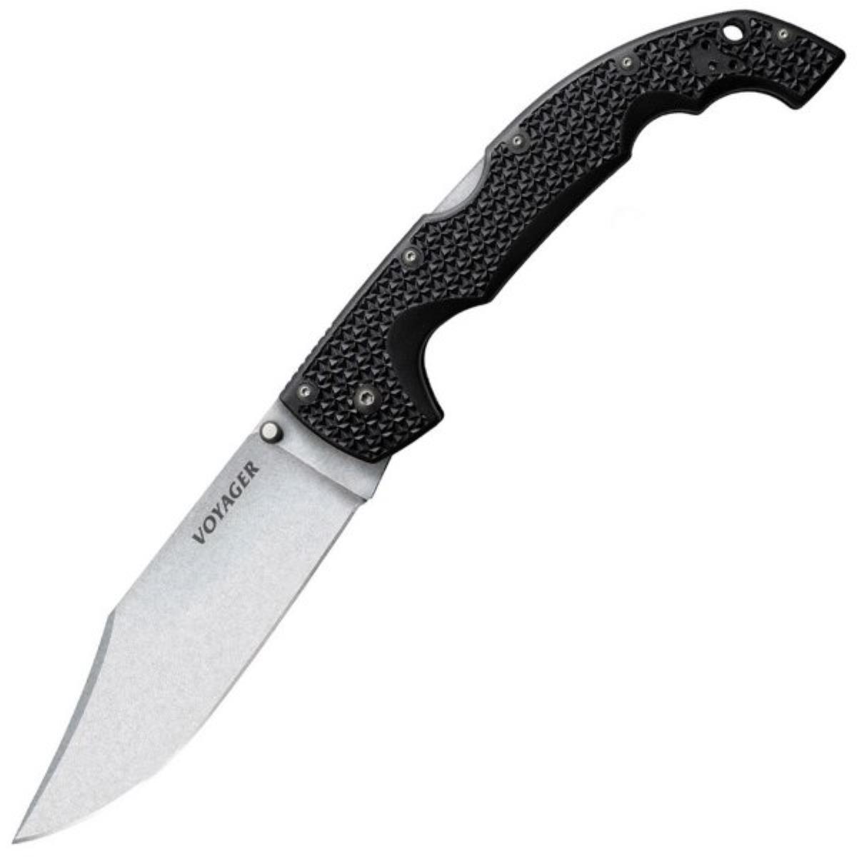 Ножи, аксессуары  Tрофей Нож складной CS_29AXC Voyager Clip Extra Large Plain Edge, рукоять Griv-EX, клинок AUS10A Cold Steel