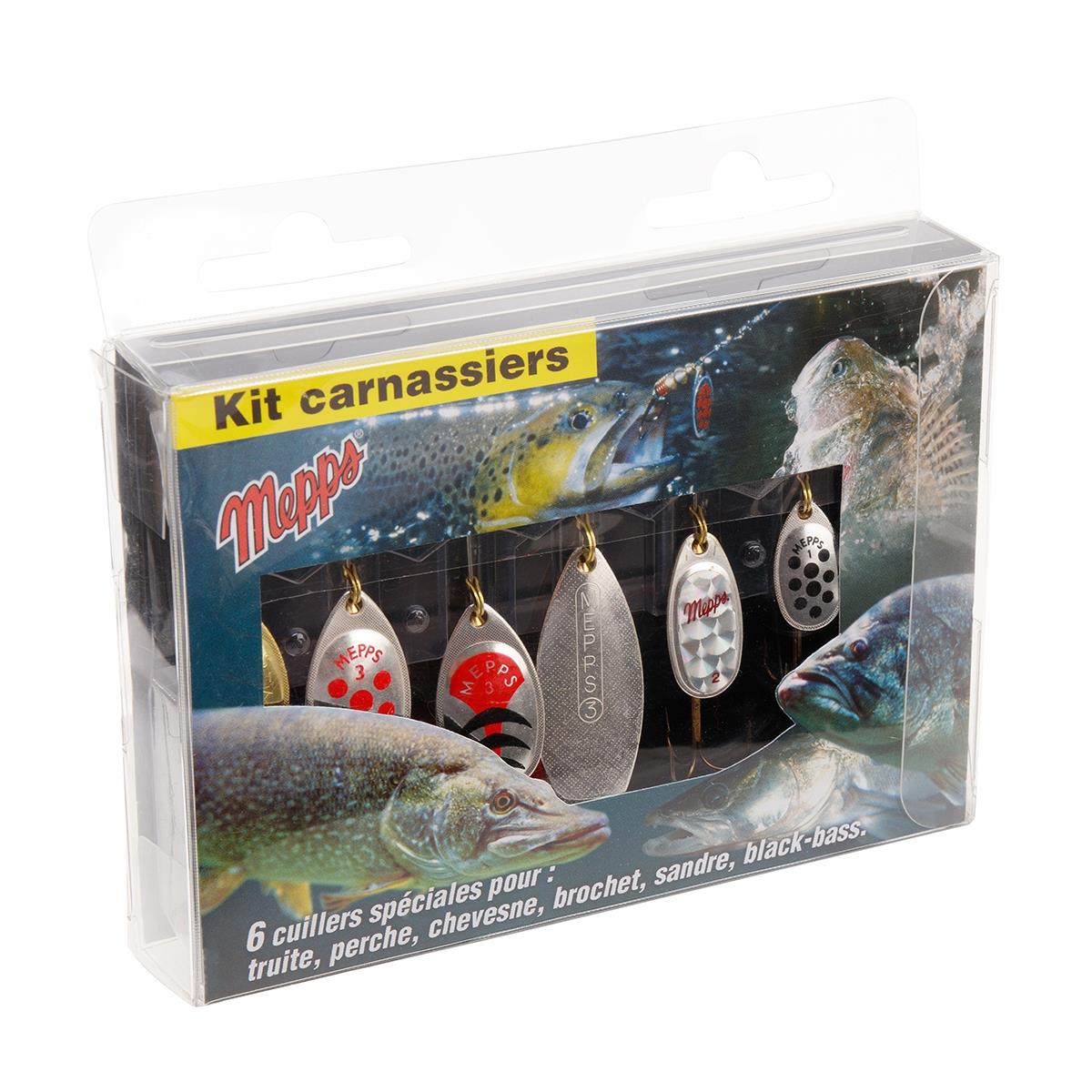 Набор вращающихся блесен Kit Carnassier 2005 MEPPS