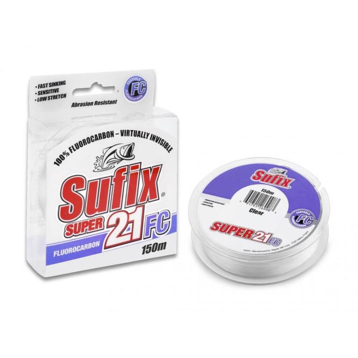 Леска Super 21 Fluorocarbon прозрачная 150 м Sufix