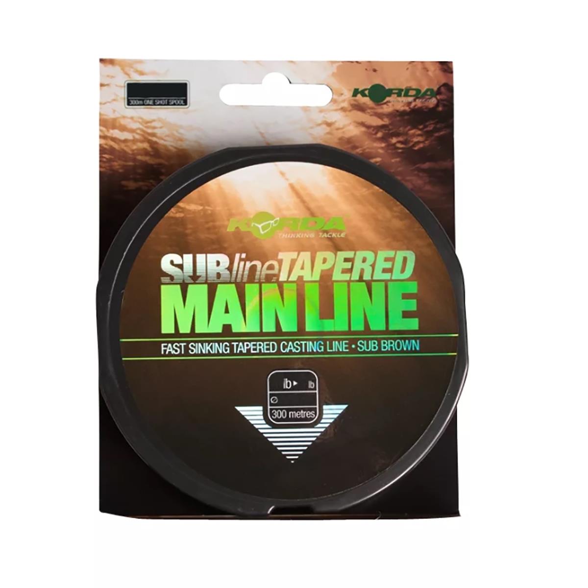 Леска коническая Subline Tapered Mainline 0,30-0,50 мм KTM30  Korda