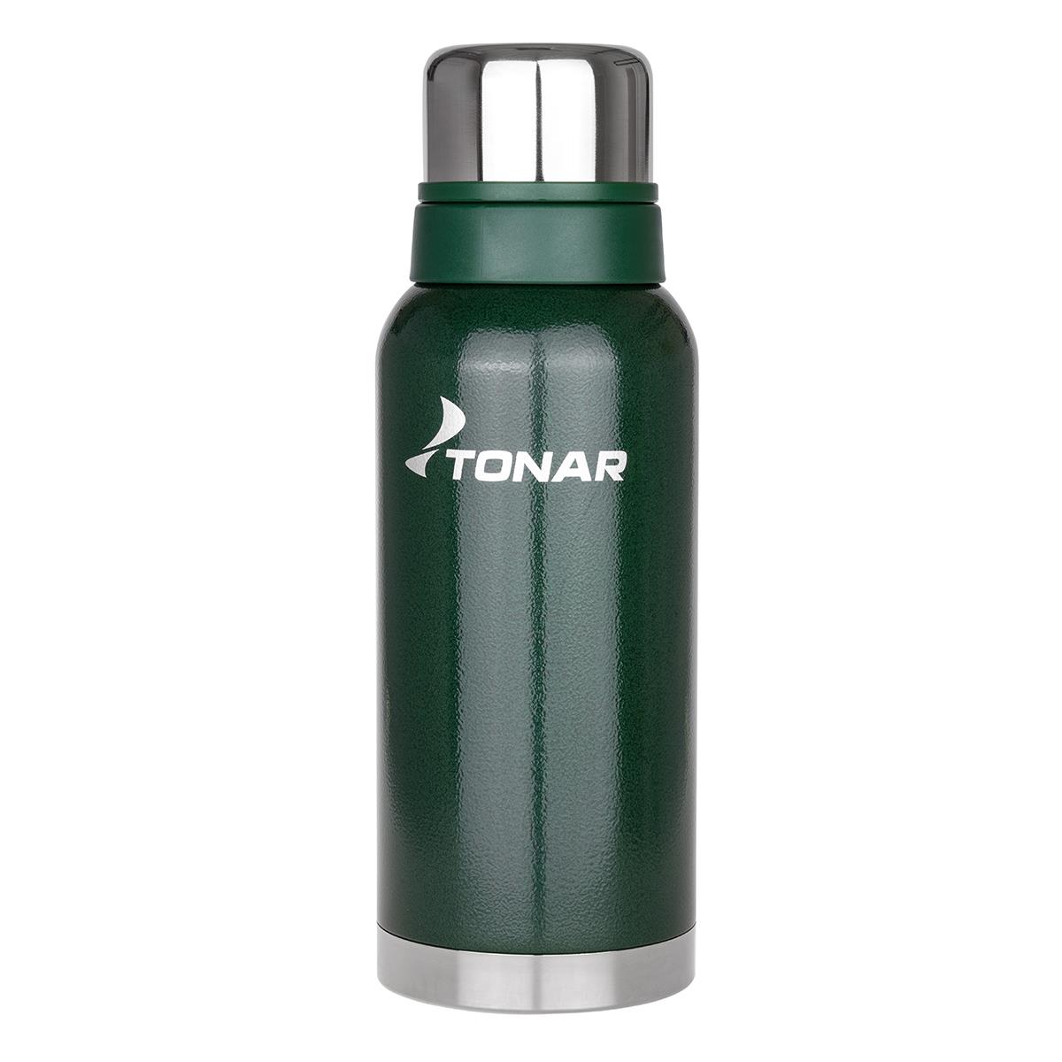 Термос (HS.TM-057-G) 1000ML с ситечком зеленый (2 крышки-кружки) Tonar