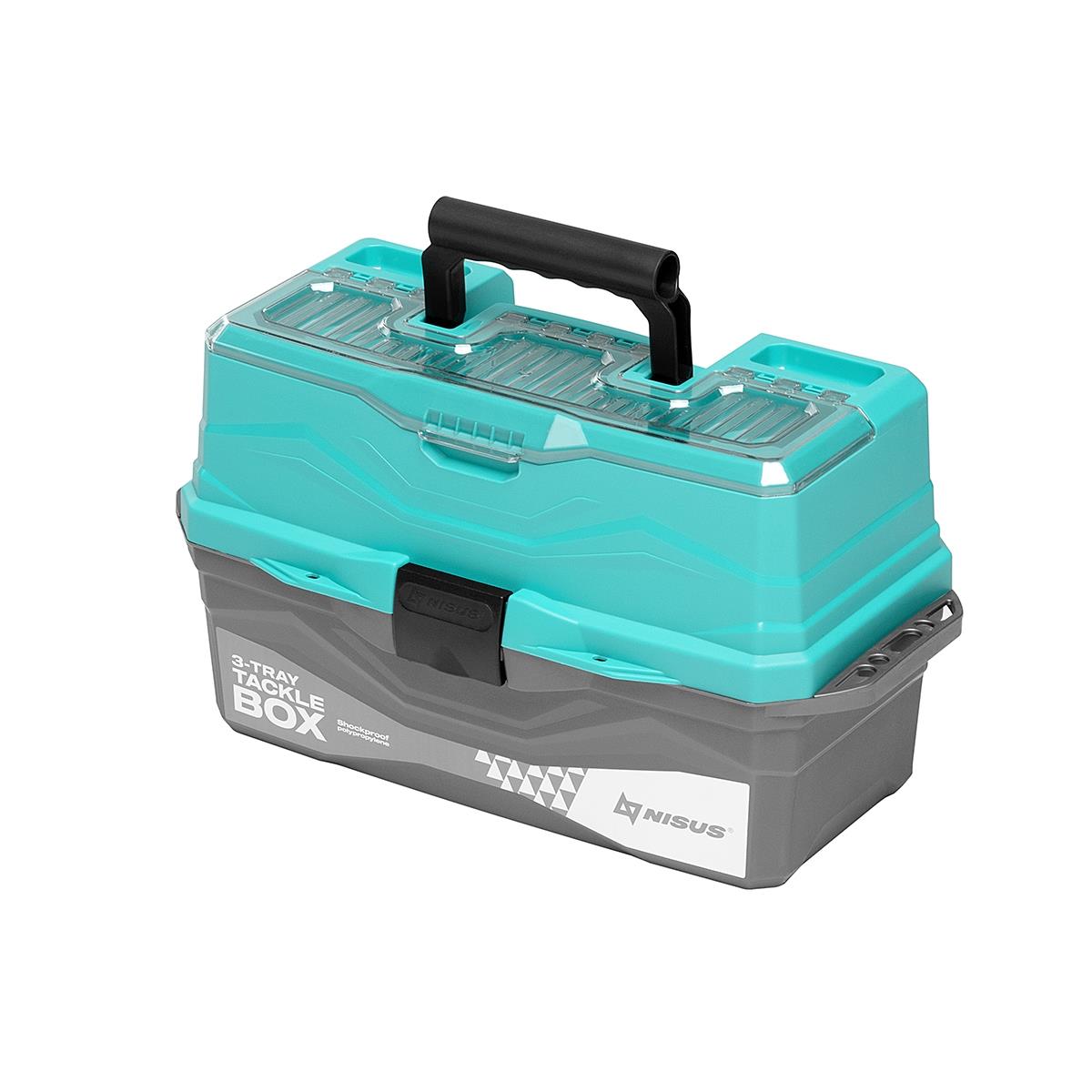 Ящик для снастей Tackle Box трехполочный бирюзовый (N-TB-3-Т) NISUS