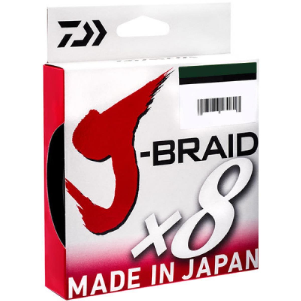 Шнур плетеный J-BRAID X8 0.16MM-150M D. GREEN (12751-016) DAIWA