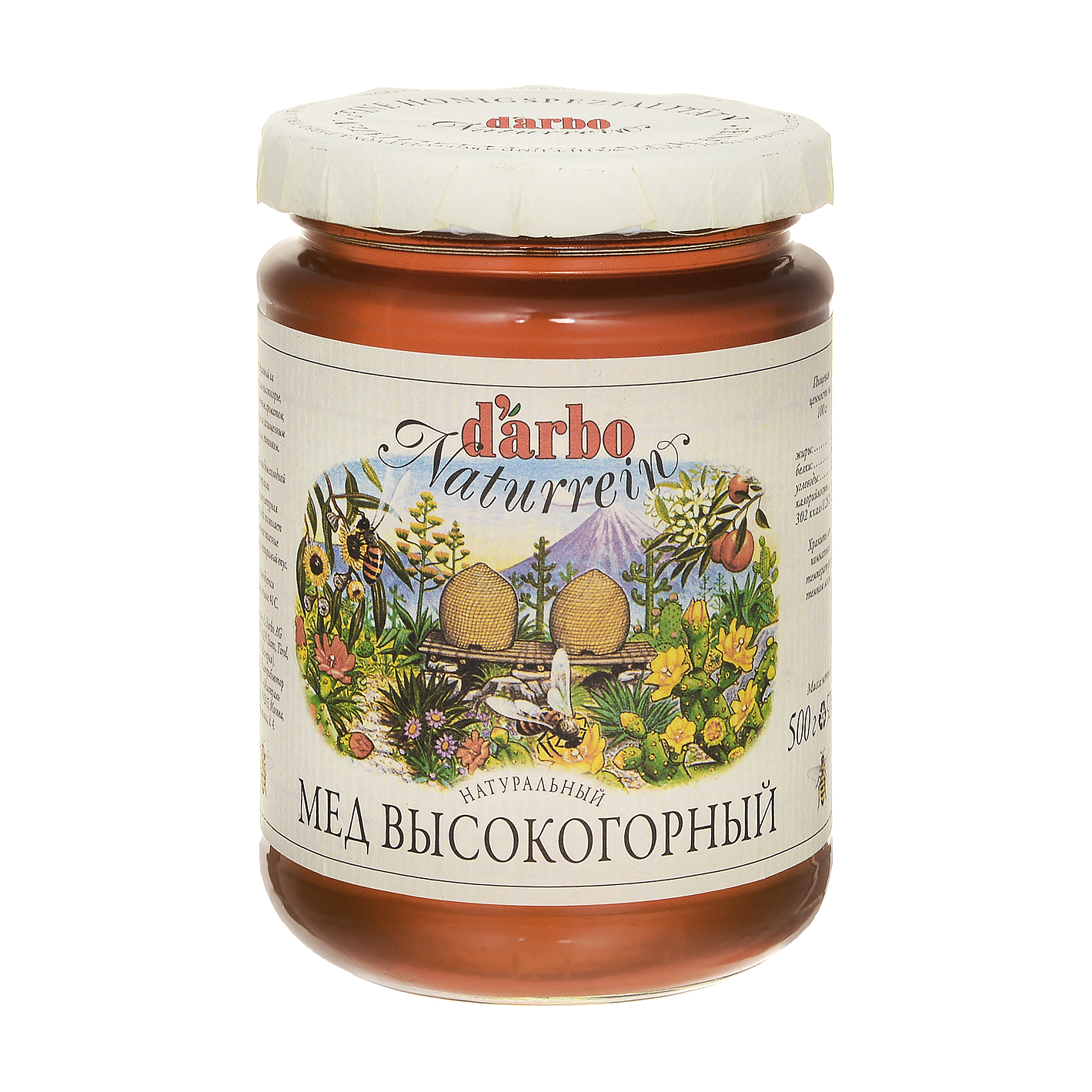 Мед высокогорный D`Arbo Naturrein 500 г