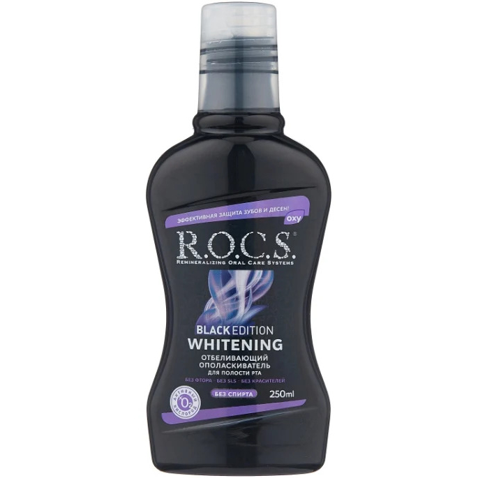 Ополаскиватель для полости рта R.O.С.S. Black Edition Whitening 250 мл