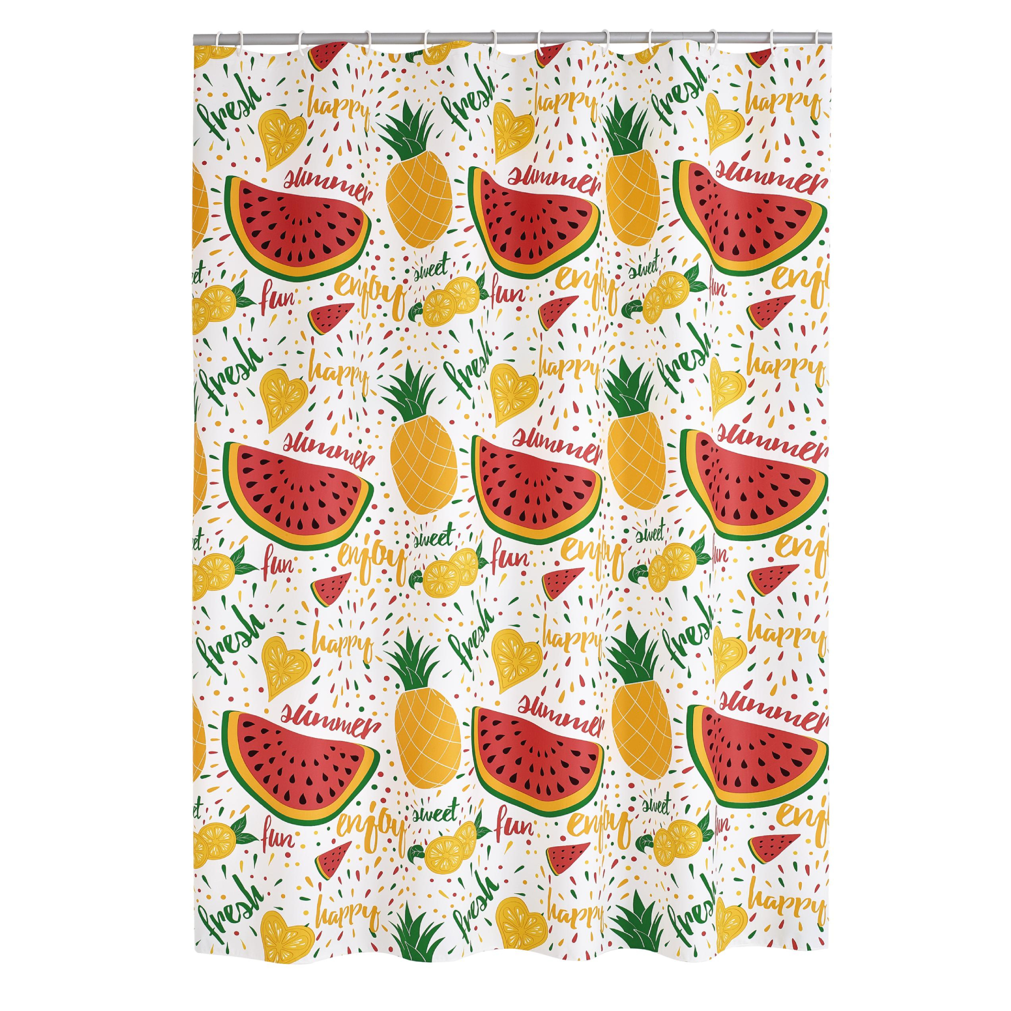 Шторки  Твой дом Штора для ванной Ridder Fruits цветной 180x200 см