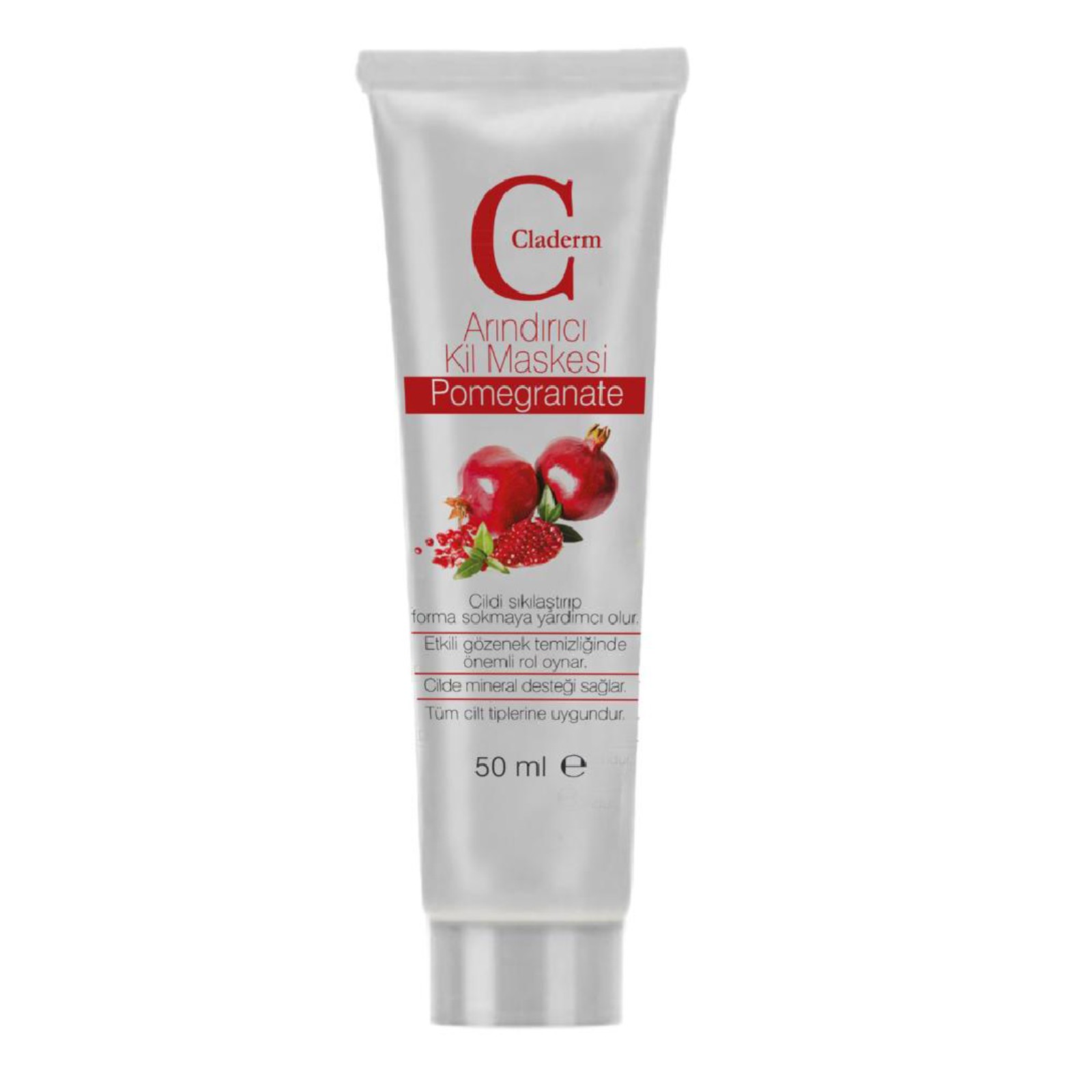 Глиняная маска для лица Claderm Pomegranate / Гранат 50 мл