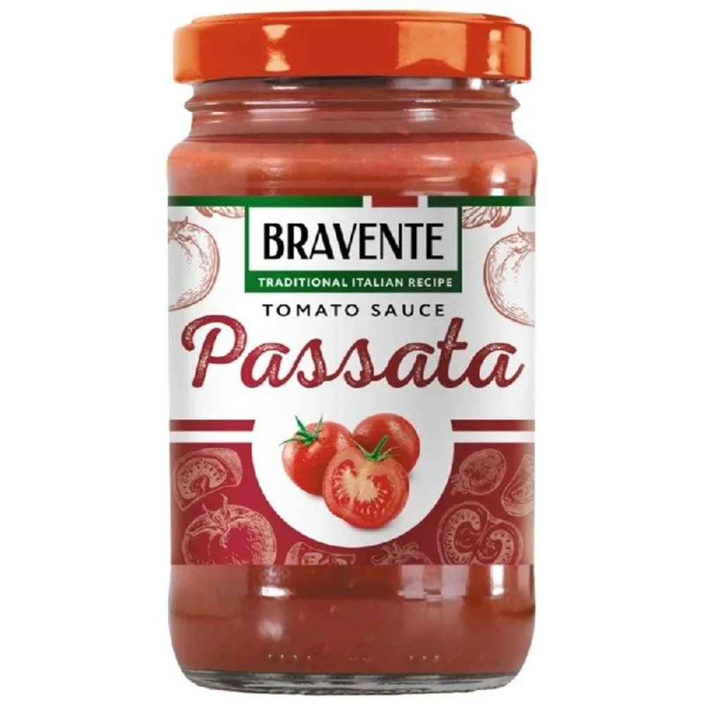 Соус томатный Bravente Passata мякоть помидоров протертая 360 г