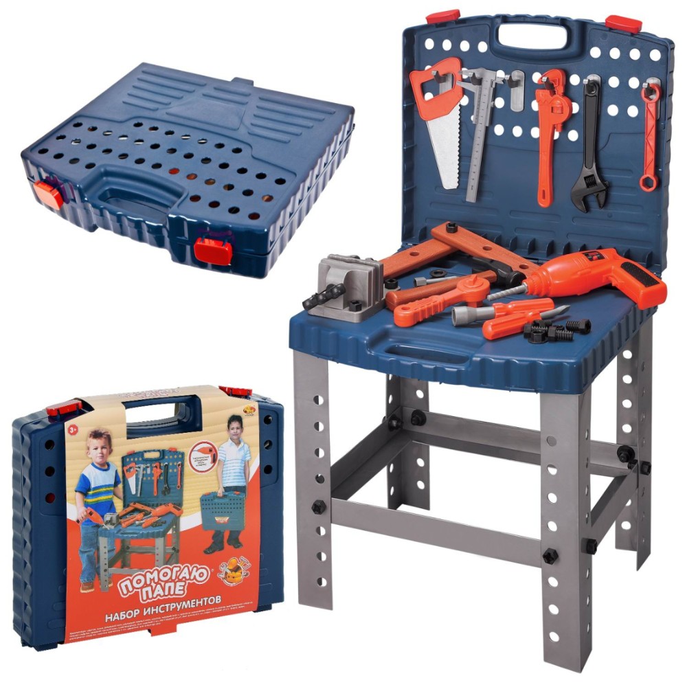 Наборы игровые  Твой дом Набор инструментов ABtoys в чемоданчике (PT-01090)