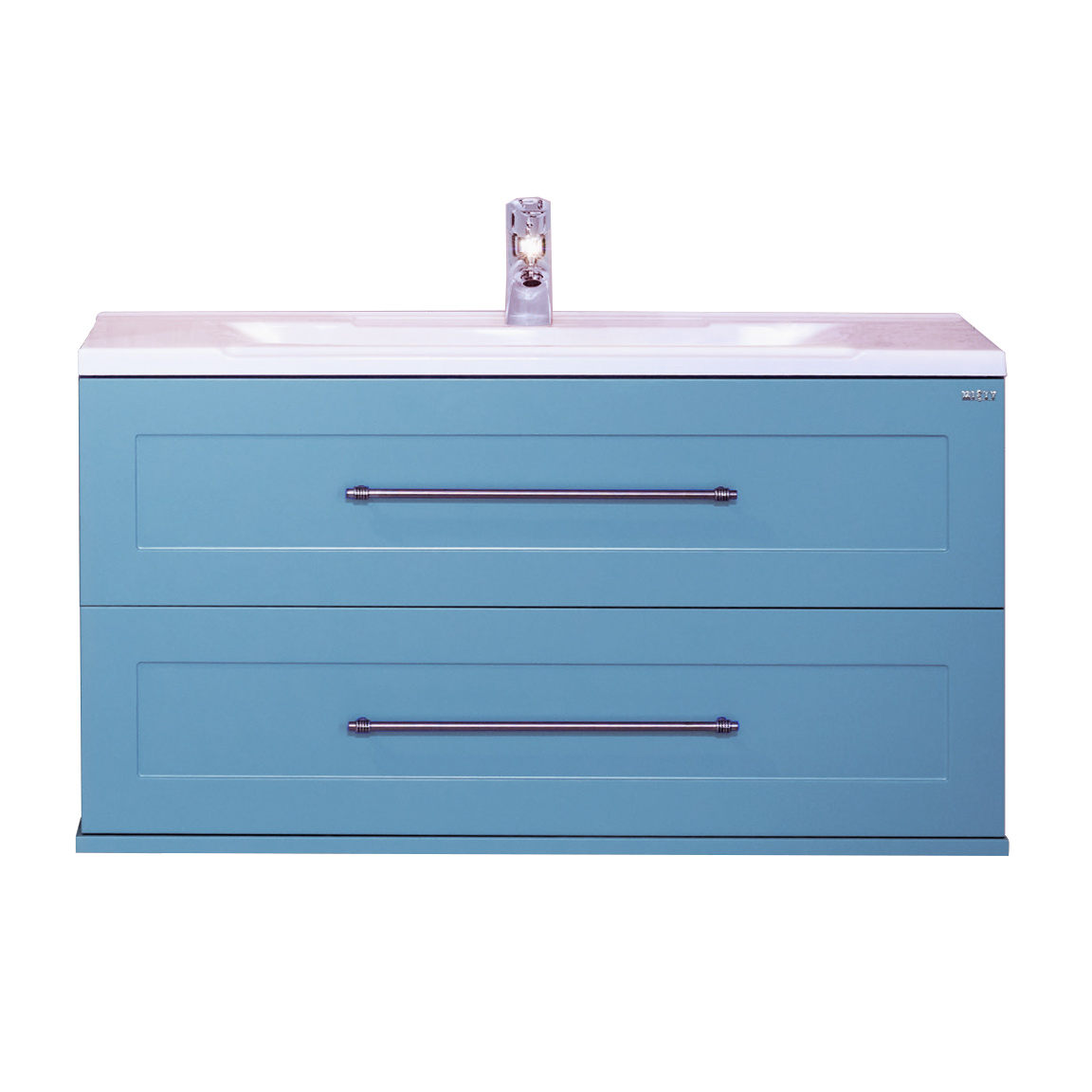 синий шкаф для раковины