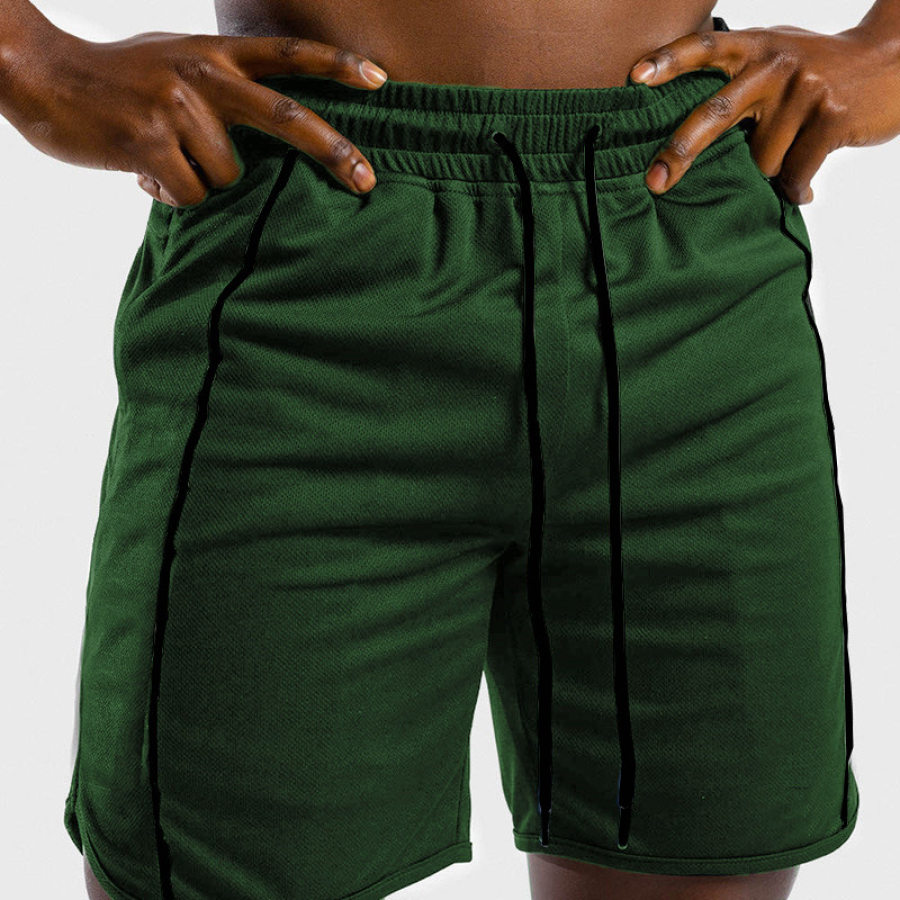 2020 летние мужские фитнес-модные повседневные спортивные шорты для бега дышащие быстросохнущие пляжные брюки для бодибилдинга