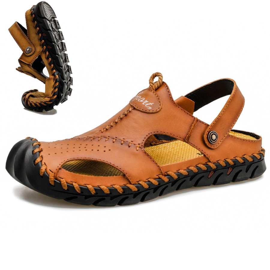 Sandals  Cotosen Мужские износостойкие сандалии и тапочки из натуральной кожи Two Wear