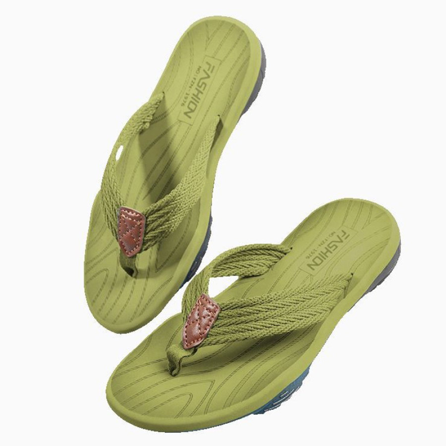 Sandals  Cotosen Мужские нескользящие мягкие пляжные шлепанцы в стиле пэчворк